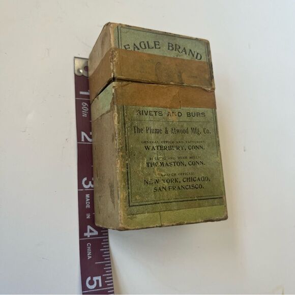 Vintage Eagle Brand Assorted Copper Belt Rivets and Burs - Picture 10 of 10